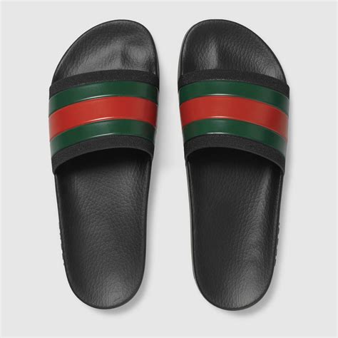 men's black gucci slides|Gucci inspired men's slides.